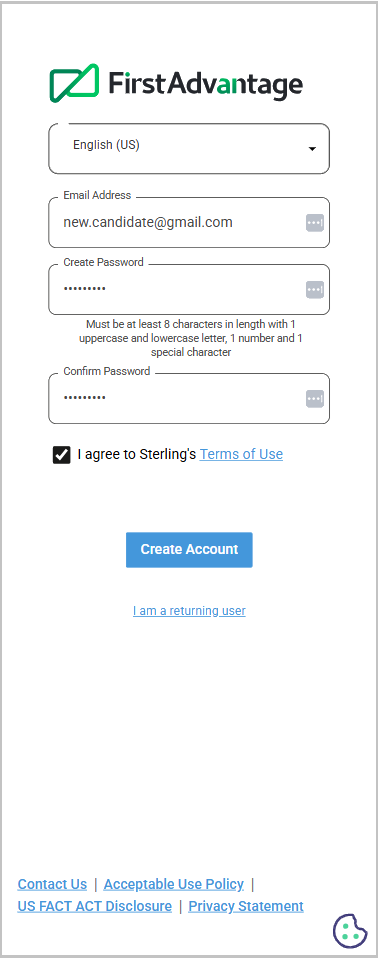 Care Portal - Candidate Hub Account Creation & Initial Login