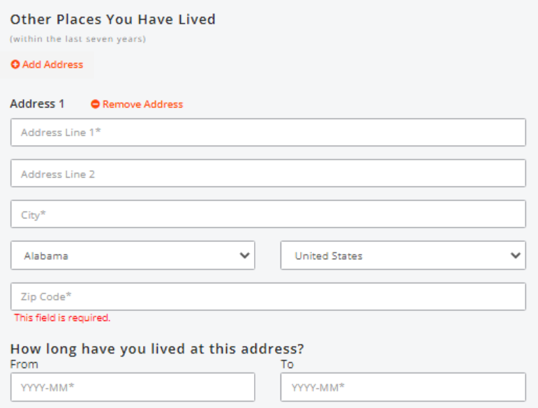 Care Portal - ST Volunteers - The system is not accepting my address entry