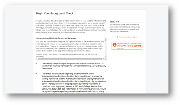 Care Portal - ST Volunteers - Initiating a background check using a ...